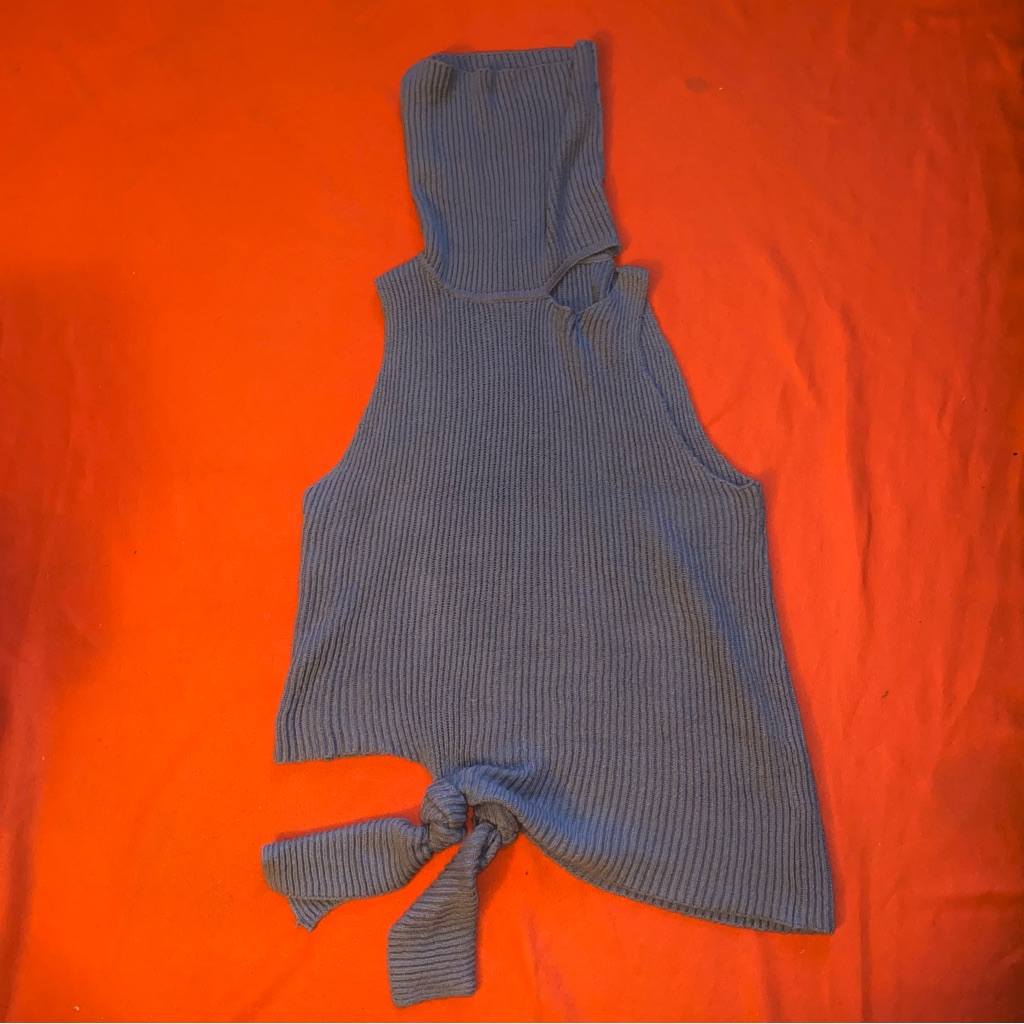 Unique Milly Knit Sleeveless Turtleneck Top